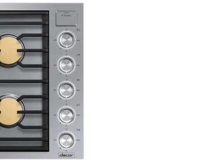 Dacor DTG36M955FS 36" Gas Cooktop, Silver Stainless Steel, Natural Gas