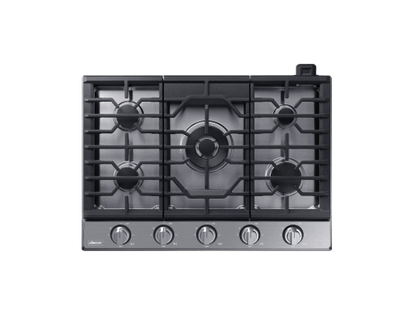 Dacor DTG30P875NS Transitional 30" Gas Cooktop, Silver Stainless Steel, Natural Gas/Liquid Propane
