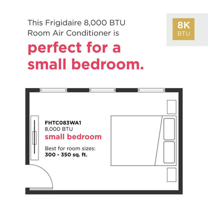 Frigidaire FHTC083WA1 8,300 BTU Wall Room Air Conditioner