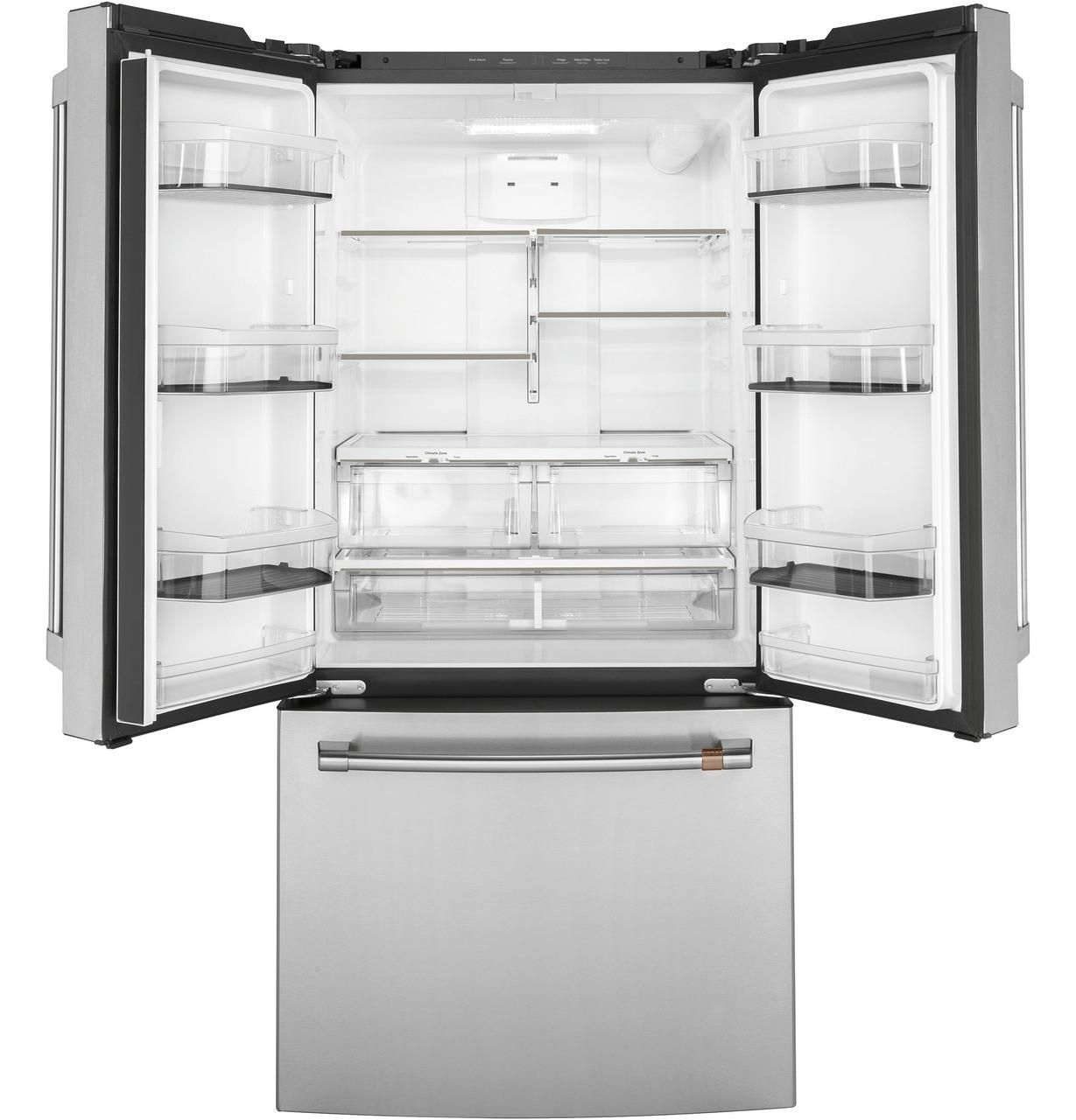 Cafe CWE19SP2NS1 Caf(eback)™ ENERGY STAR® 18.6 Cu. Ft. Counter-Depth French-Door Refrigerator