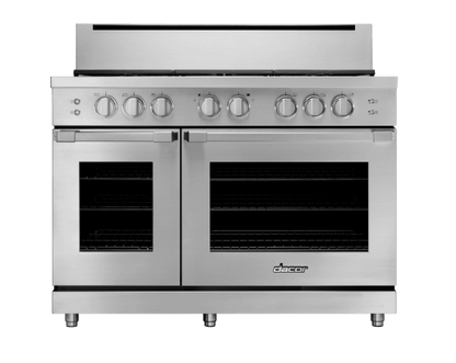 Dacor HGPR48SLP Gas Pro Range, Silver Stainless Steel, Liquid Propane