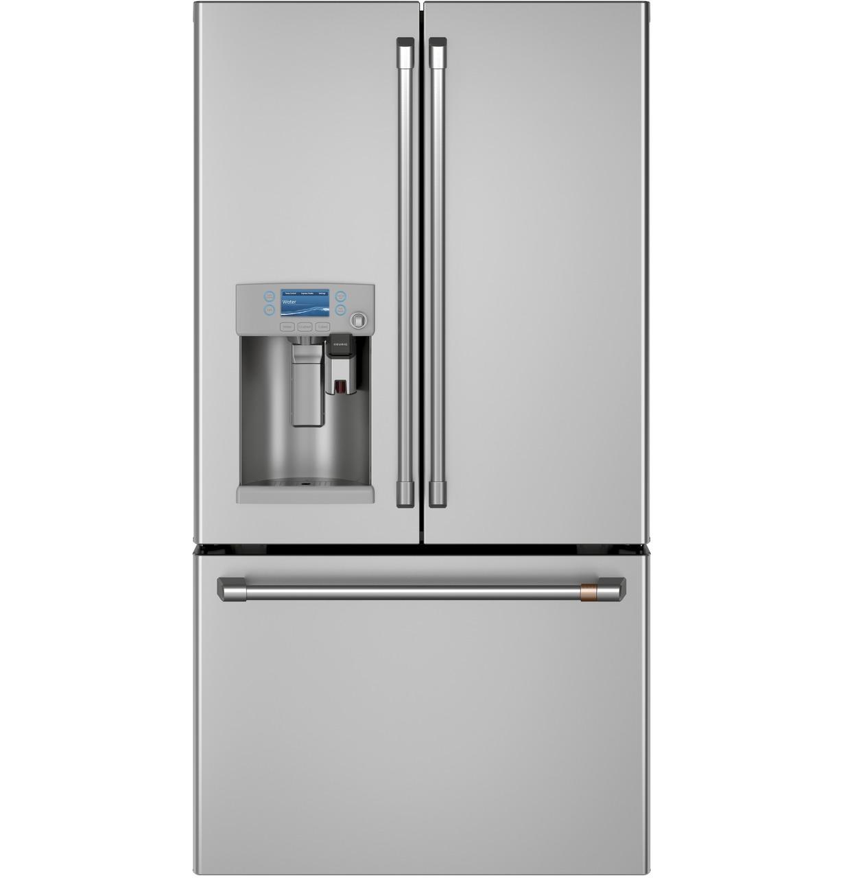 Cafe CYE22UP2MS1 Caf(eback)™ ENERGY STAR® 22.1 Cu. Ft. Smart Counter-Depth French-Door Refrigerator with Keurig® K-Cup® Brewing System