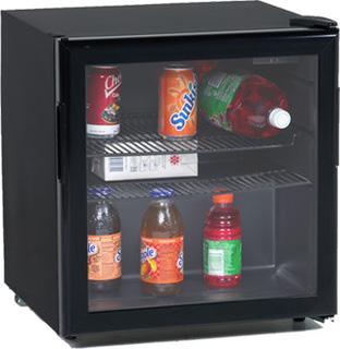 Avanti 1.9 CF Beverage Cooler - Black w/Glass Door