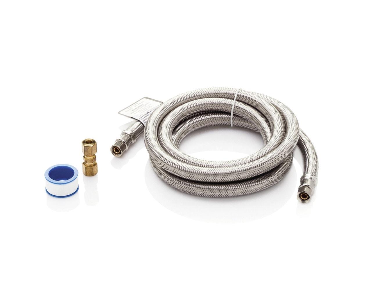 Smart Choice 6' Long Stainless Steel Braided Refrigerator Water Supply Line