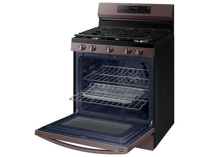 Samsung NX60A6711ST 6.0 cu. ft. Smart Freestanding Gas Range with No-Preheat Air Fry, Convection+ & Stainless Cooktop in Tuscan Stainless Steel