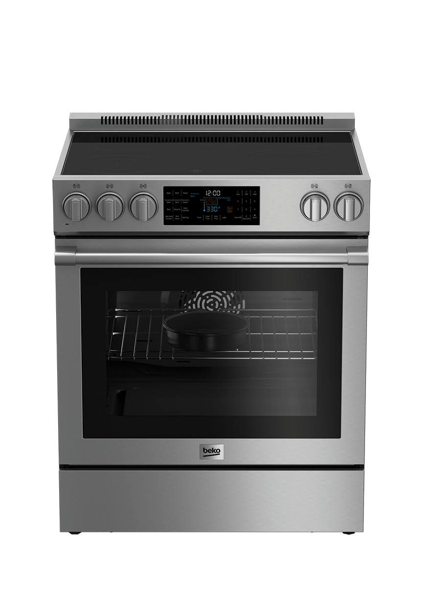 Beko 30" Stainless Steel Slide-In Electric Range