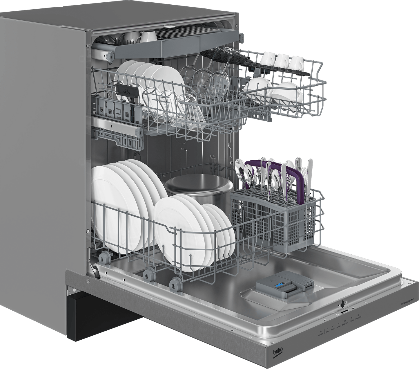 Beko DUT36522X Tall Tub Dishwasher with (15 place settings, 45.0