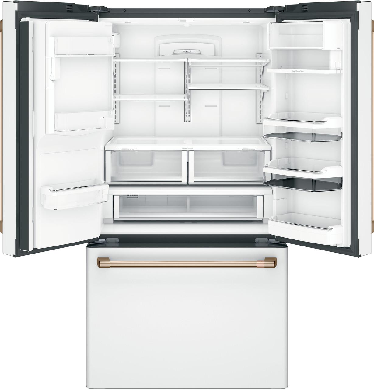 Cafe CFE28TP4MW2 CAF(EBACK)™ ENERGY STAR® 27.7 Cu. Ft. Smart French-Door Refrigerator with Hot Water Dispenser