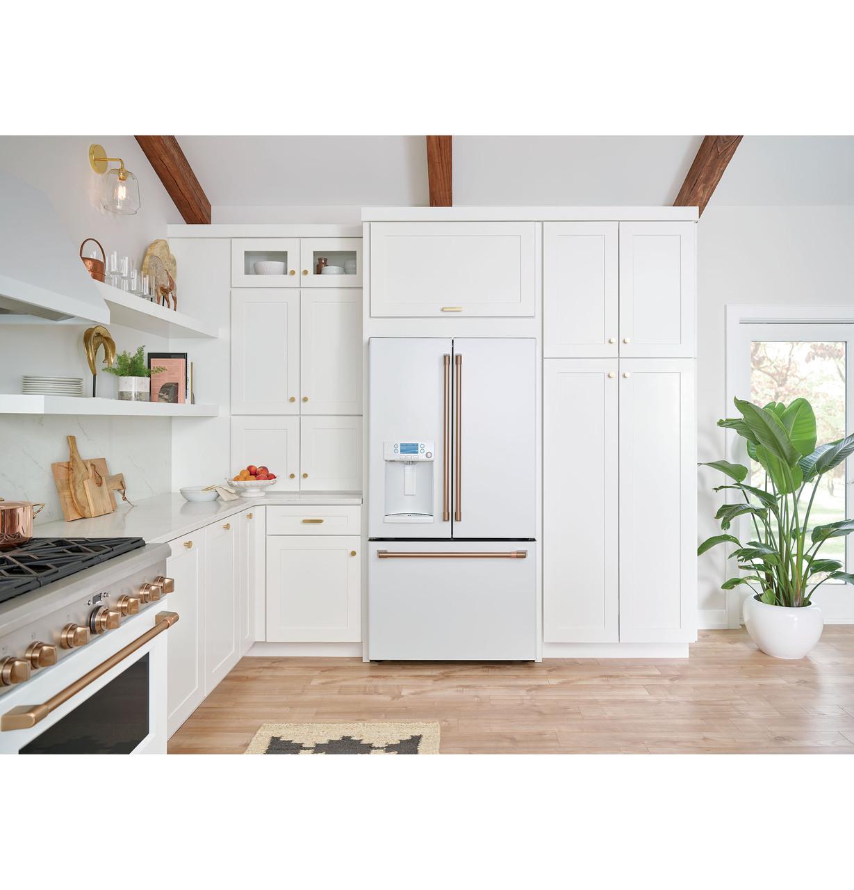 Cafe CFE28TP4MW2 CAF(EBACK)™ ENERGY STAR® 27.7 Cu. Ft. Smart French-Door Refrigerator with Hot Water Dispenser