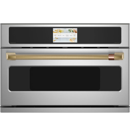 Cafe CXWS0H0PMCG CAF(EBACK)™ Handle Kit - Wall Oven Brushed Brass