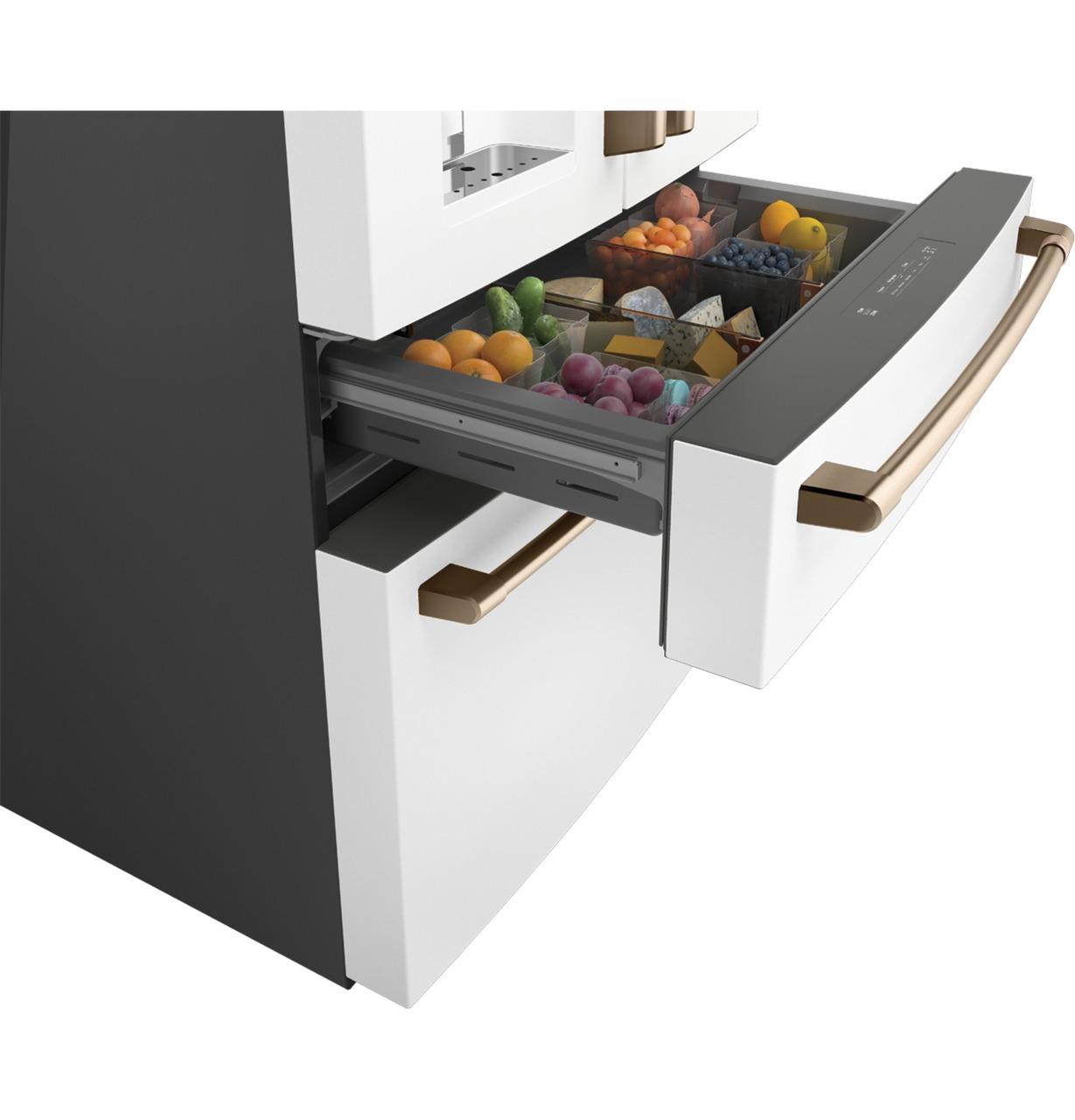 Cafe CVE28DP4NW2 CAF(EBACK)™ ENERGY STAR® 27.8 Cu. Ft. Smart 4-Door French-Door Refrigerator