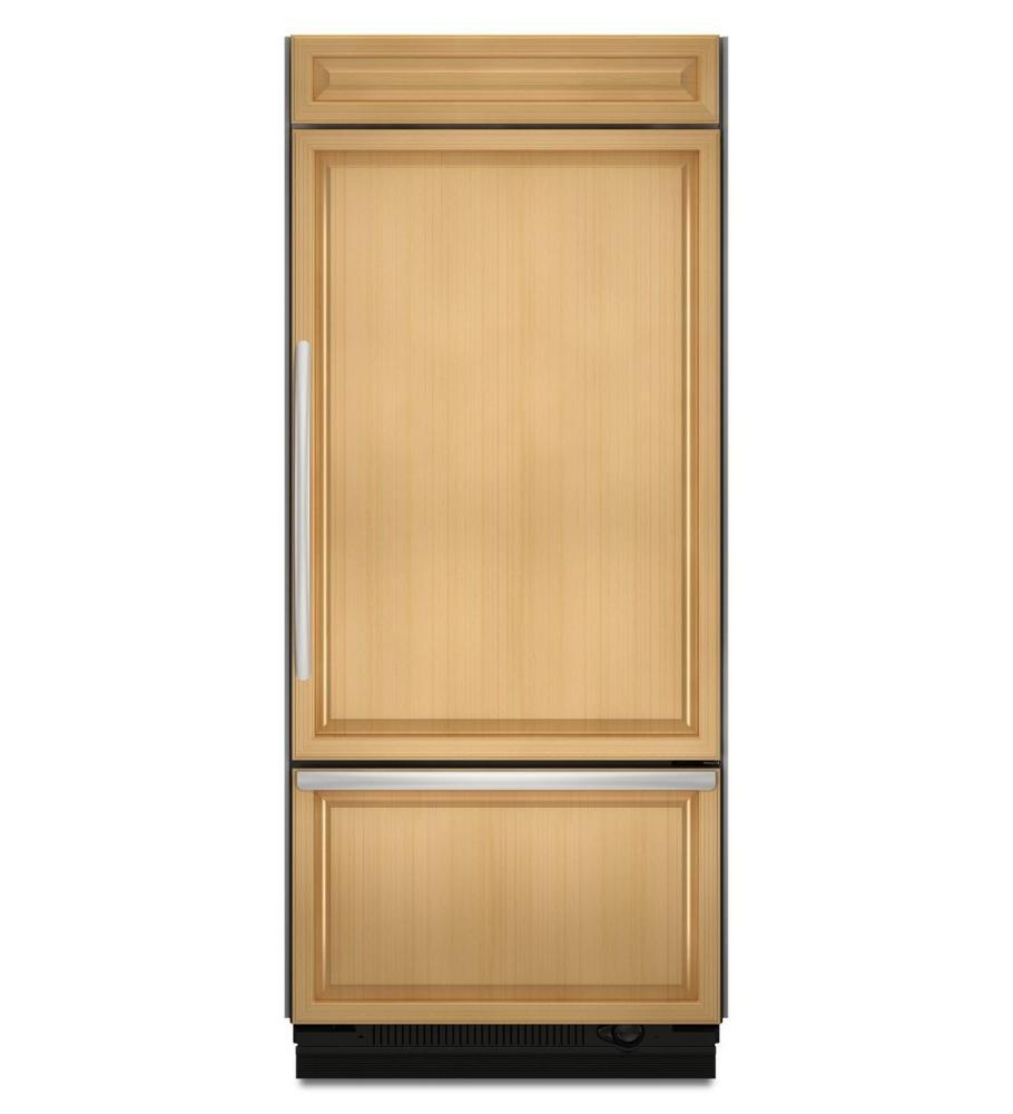 Kitchenaid 20.8 Cu. Ft. 36-Inch Width Built-In Bottom-Freezer Refrigerator, Overlay Panel-Ready - Panel Ready