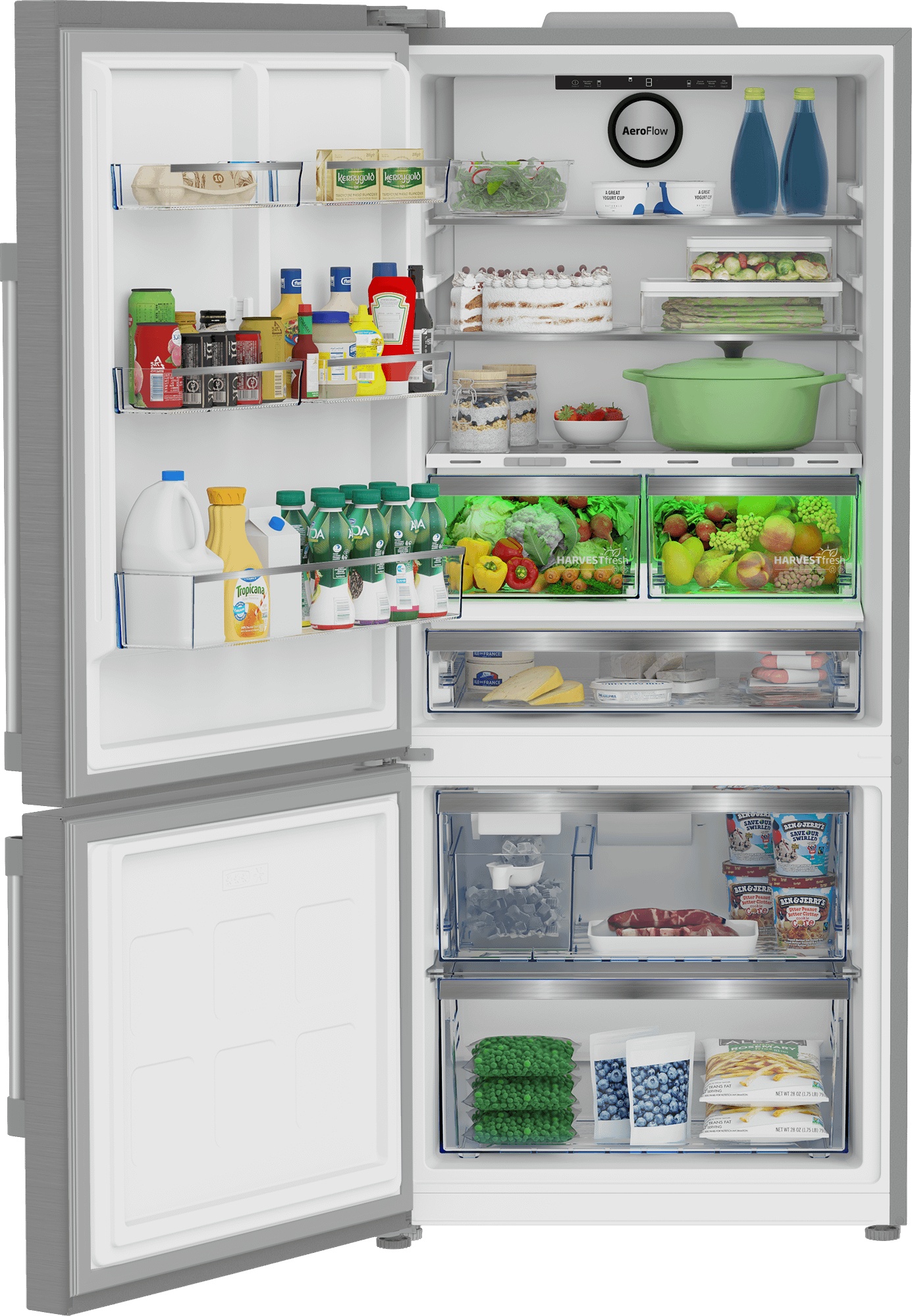 Beko 30" Bottom Freezer Refrigerator