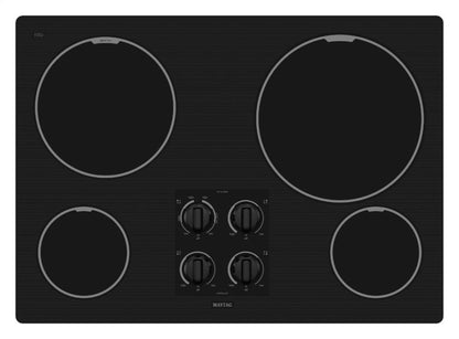 Maytag MEC7430WS 30-inch Electric Cooktop with Two Power Cook Burners