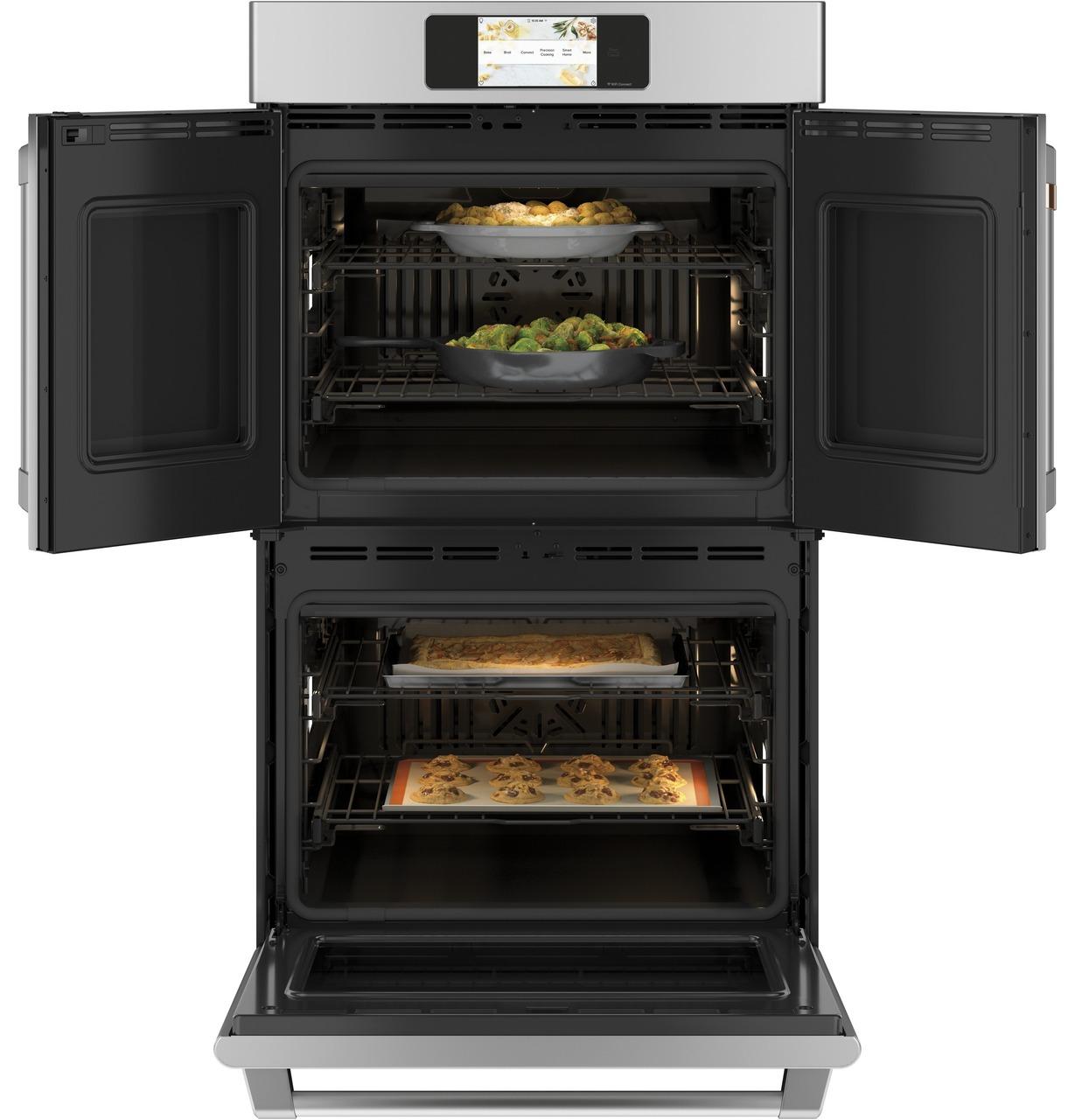 Cafe CTD90FP2NS1 CAF(EBACK)™ Professional Series 30" Smart Built-In Convection French-Door Double Wall Oven