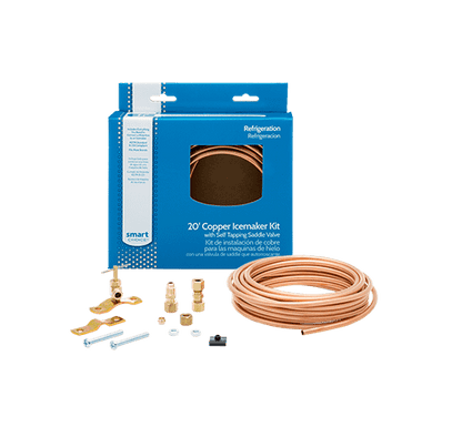 Frigidaire 5304490717 Smart Choice 20' Copper Refrigerator Waterline Kit, Self Tapping