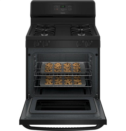 RGBS400DMBB Hotpoint® 30" Free-Standing Standard Clean Gas Range