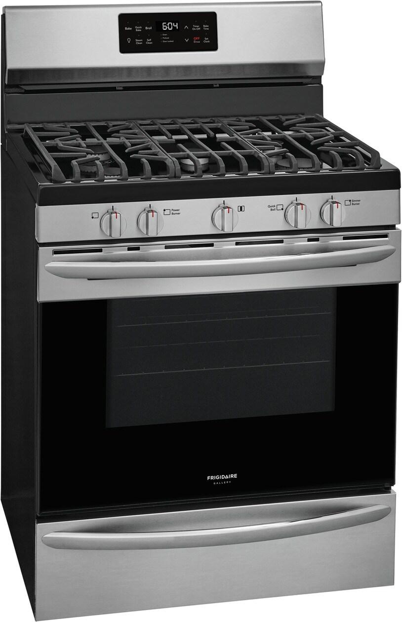 Frigidaire Gallery 30" Freestanding Gas Range with Steam Clean