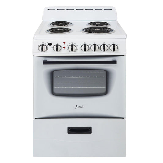 ERU240P3S Avanti 24" Electric Range - Stainless Steel