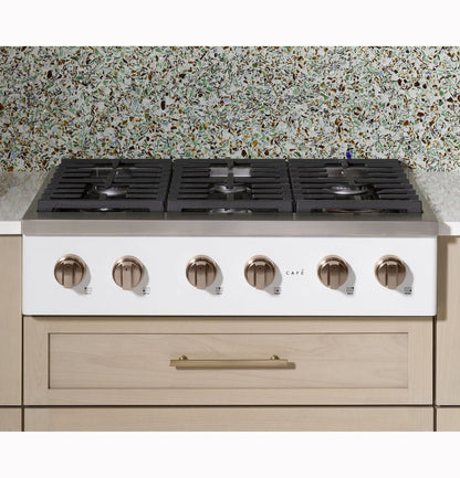 Cafe CGU366P3TD1 CAF(EBACK)™ 36" Commercial-Style Gas Rangetop with 6 Burners (Natural Gas)
