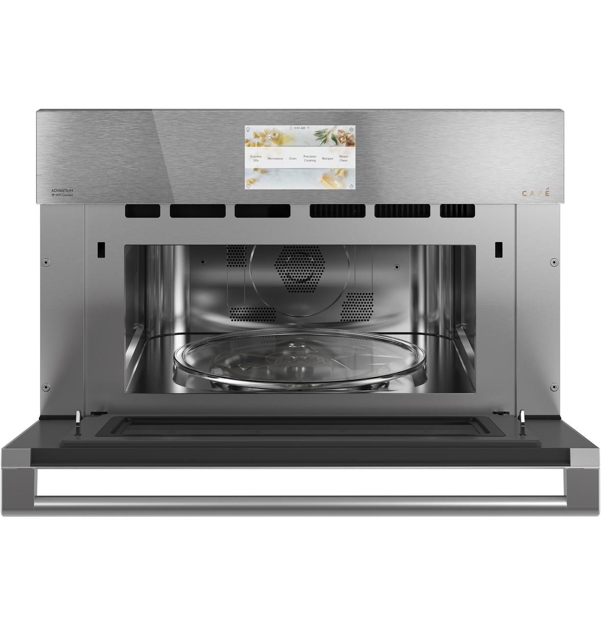 Cafe CSB913M2NS5 Caf(eback)™ 30" Smart Five in One Oven with 120V Advantium® Technology in Platinum Glass