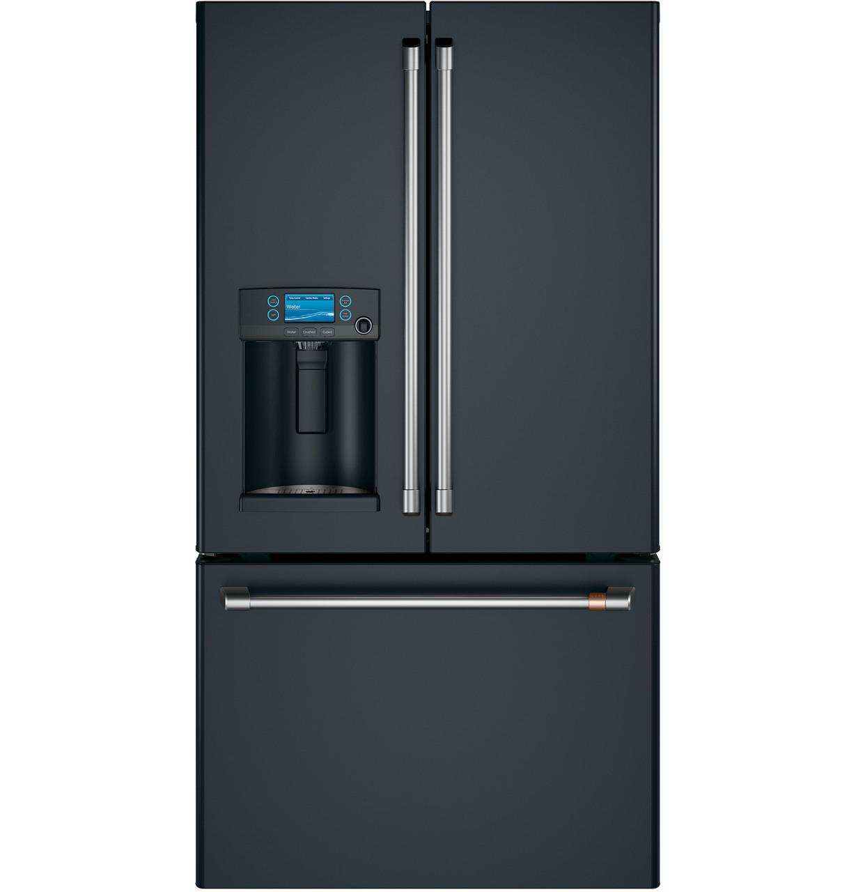 Cafe Caf(eback)™ ENERGY STAR® 22.1 Cu. Ft. Smart Counter-Depth French-Door Refrigerator with Hot Water Dispenser