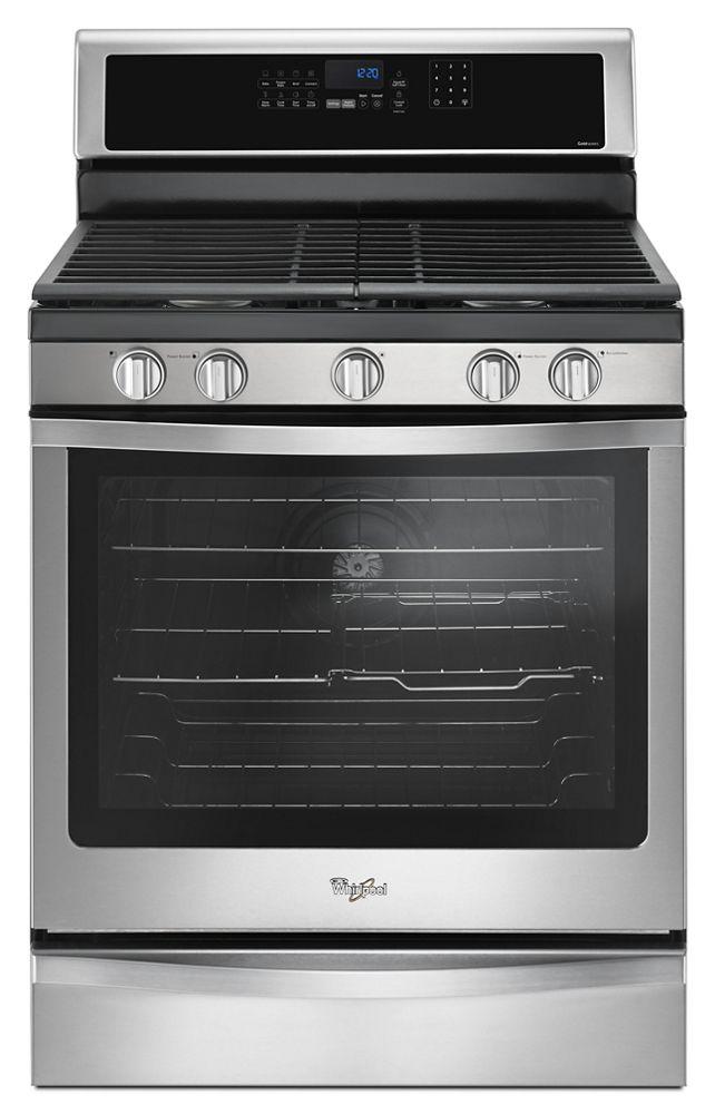 Whirlpool WFG745H0FS 5.8 Cu. Ft. Freestanding Gas Range with EZ-2-Lift Hinged Grates