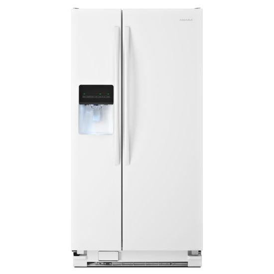 Amana® 32-inch Wide Side-by-Side Refrigerator with Adjustable Door Bins -- 21 cu. ft. Capacity - White