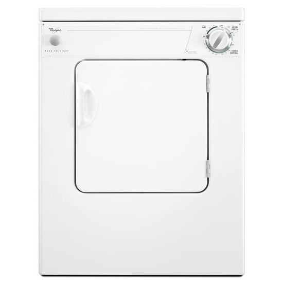 LER3622PQ Whirlpool® 3.4 cu. ft. Compact Electric Dryer with End of Cycle Signal - White