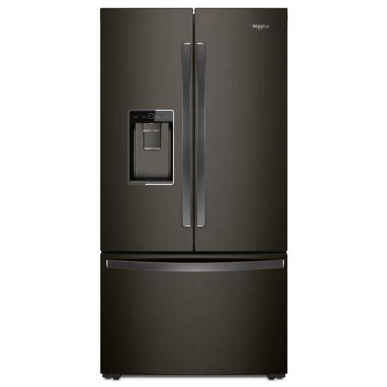 WRF974CIHV Whirlpool® 36-inch Wide Counter Depth French Door-within-Door Refrigerator - 24 cu. ft. - Black Stainless