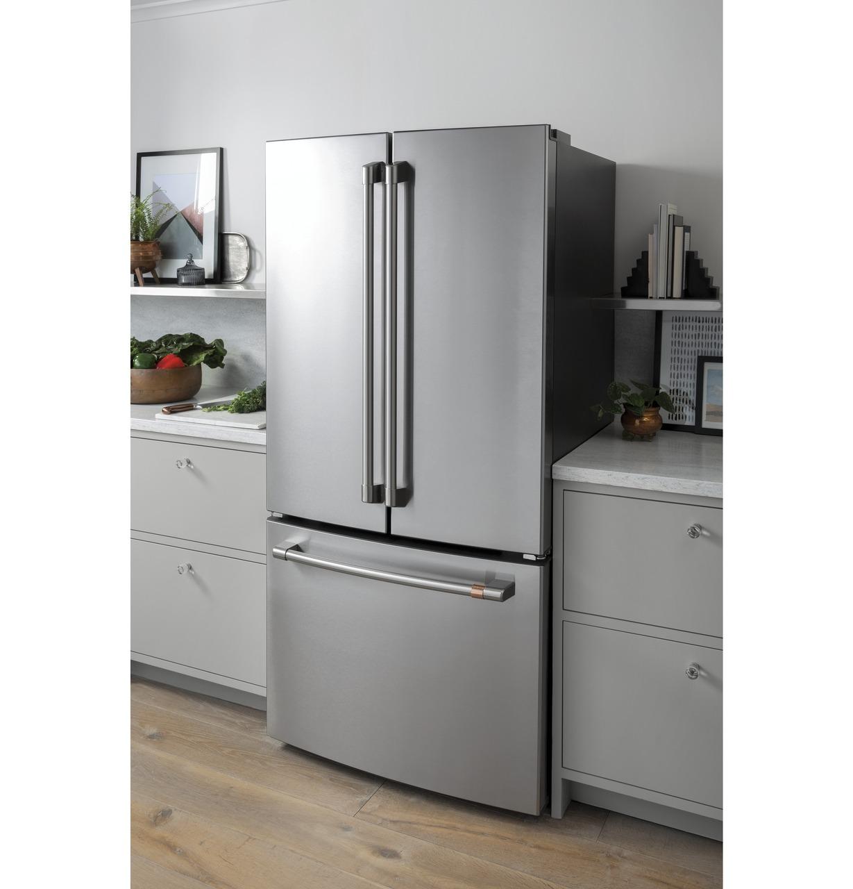 Cafe CWE19SP4NW2 Caf(eback)™ ENERGY STAR® 18.6 Cu. Ft. Counter-Depth French-Door Refrigerator