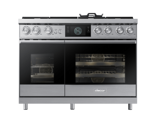 Dacor 48" Pro Dual-Fuel Steam Range, Silver Stainless Steel, LiquidPropane