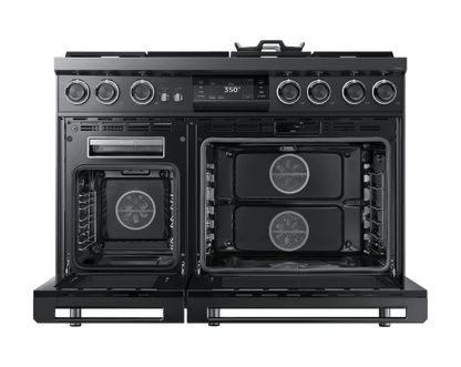 Dacor DOP48M96DLM 48" Pro Dual-Fuel Steam Range, Graphite Stainless Steel, Natural Gas
