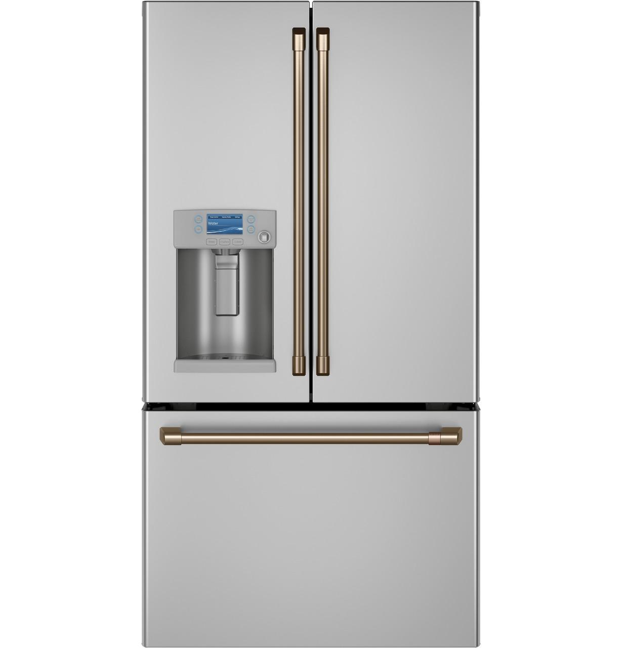 Cafe CYE22TP2MS1 CAF(EBACK)™ ENERGY STAR® 22.1 Cu. Ft. Smart Counter-Depth French-Door Refrigerator with Hot Water Dispenser