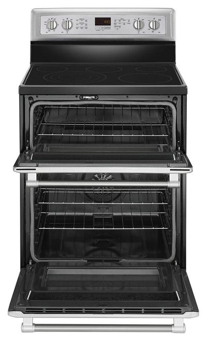 Maytag MET8820DS 30-inch Wide Double Oven Electric Range with Convection - 6.7 cu. ft.