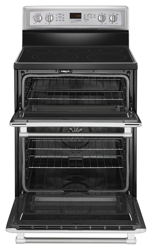 Maytag MET8820DS 30-inch Wide Double Oven Electric Range with Convection - 6.7 cu. ft.