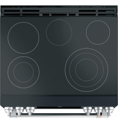 Cafe CES700P3MD1 CAF(EBACK)™ 30" Smart Slide-In, Front-Control, Radiant and Convection Range