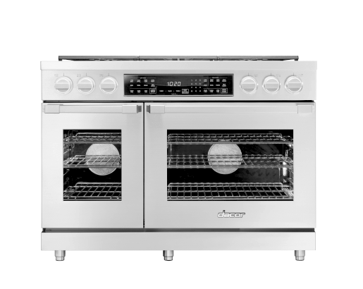 Dacor HDPR48SNG Dual Fuel Pro Range, Silver Stainless Steel, Natural Gas