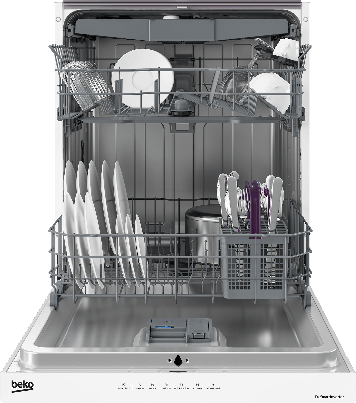 Beko DUT36522W Tall Tub Dishwasher with (15 place settings, 45.0