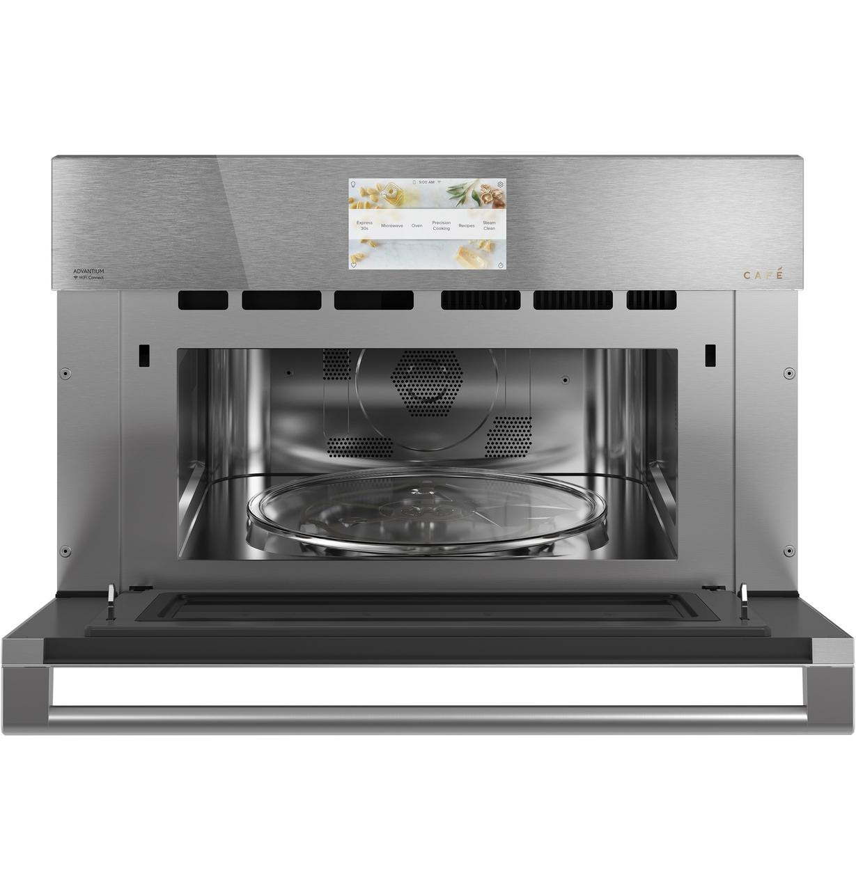 Caf(eback)™ 30" Smart Five in One Wall Oven with 240V Advantium® Technology in Platinum Glass