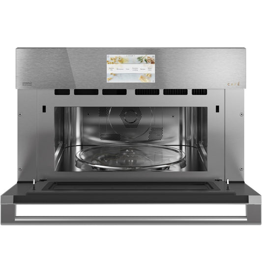 Caf(eback)™ 30" Smart Five in One Wall Oven with 240V Advantium® Technology in Platinum Glass