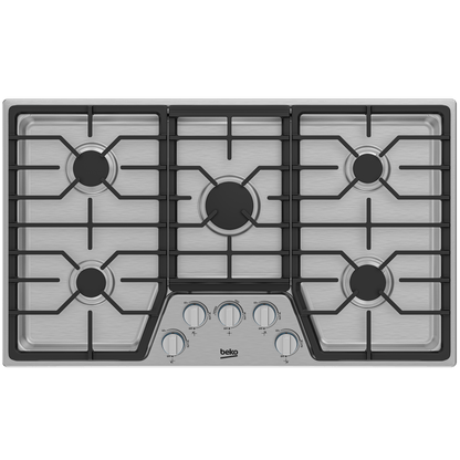 Beko BCTG36500SS 36" Built-In Gas Cooktop with 5 Burners