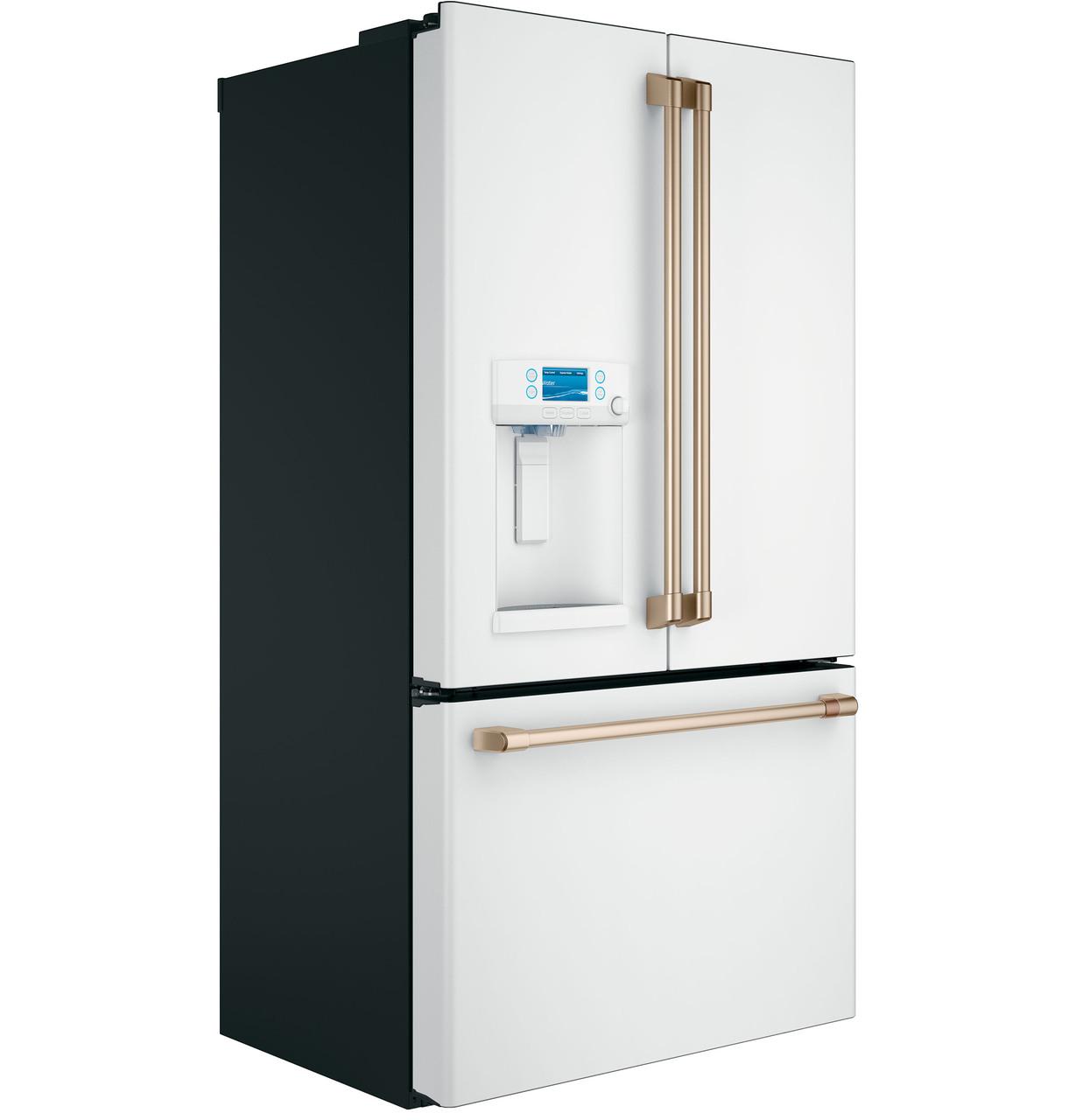 Cafe Caf(eback)™ ENERGY STAR® 22.1 Cu. Ft. Smart Counter-Depth French-Door Refrigerator with Hot Water Dispenser