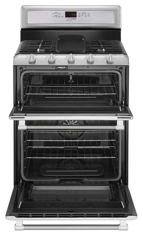 Maytag MGT8820DS 30-inch Wide Double Oven Gas Range with Convection - 6.0 cu. ft.