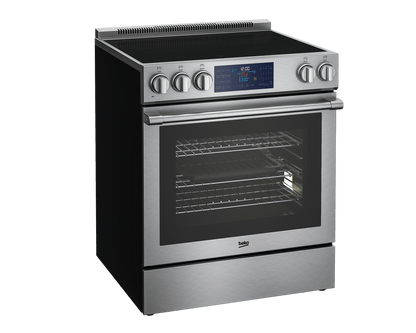 Beko 30" Stainless Steel Slide-In Electric Range