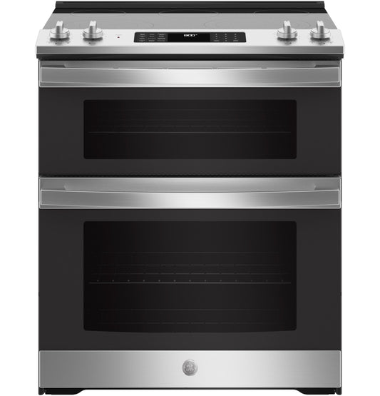 JSS86SPSS GE 30" Slide-In Electric Convection Double Oven Range