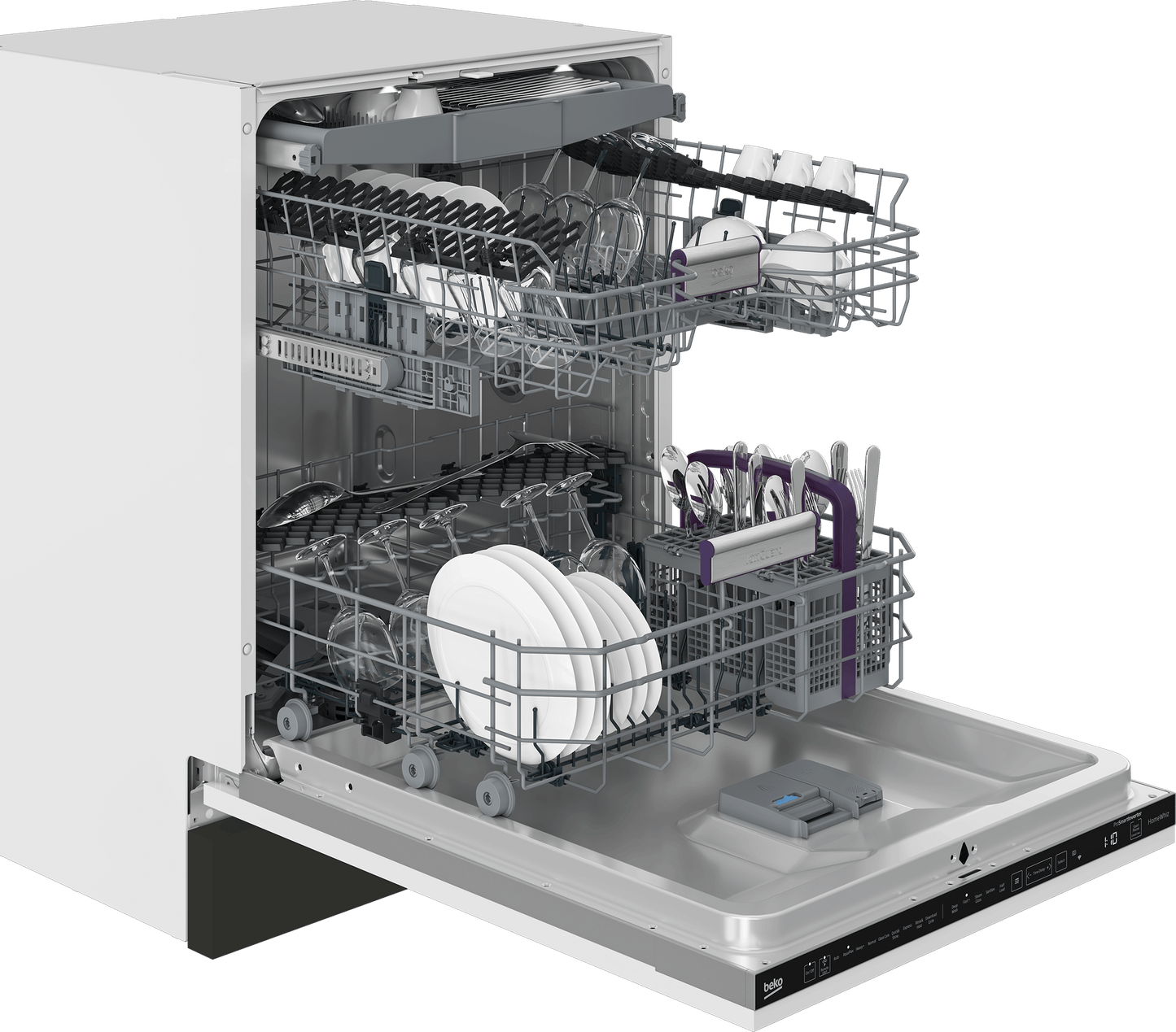Beko DIT39434 Tall Tub Dishwasher with (16 place settings, 39.0