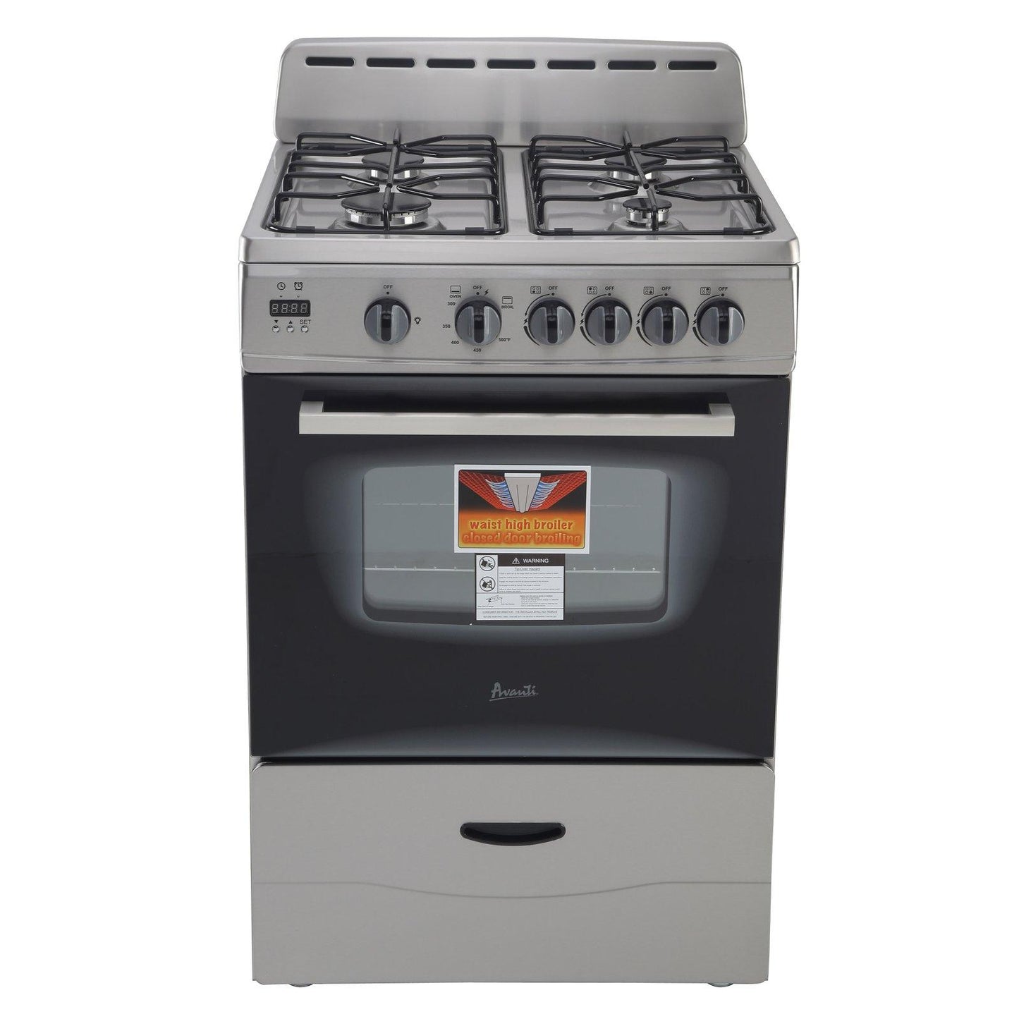 GR2416CSS Avanti 24" Gas Range - Stainless Steel