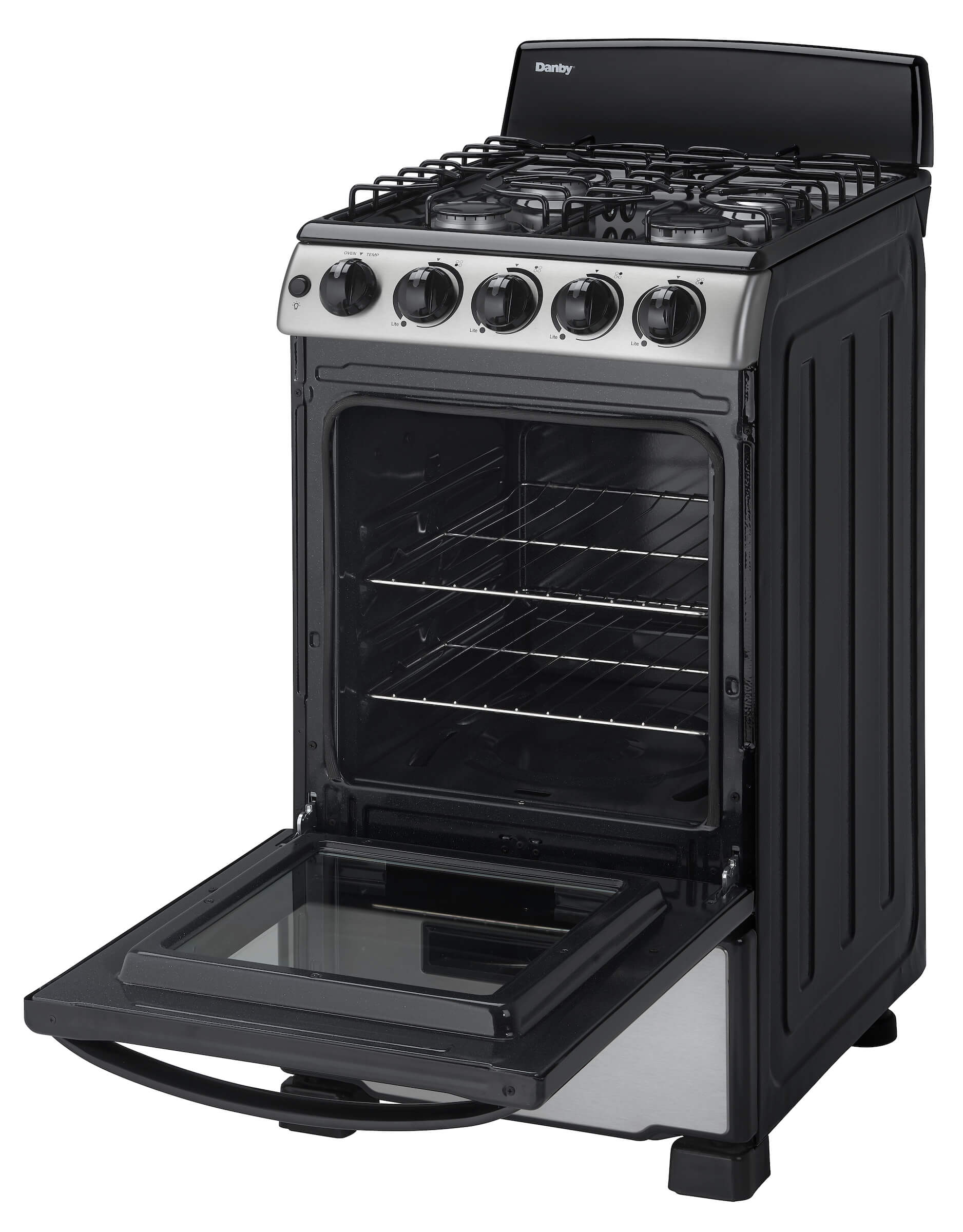 DR202BSSGLP Danby 20" Wide Gas Range in Stainless Steel