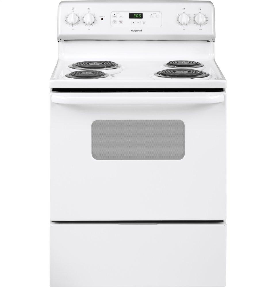 RBS360DMWW Hotpoint® ENERGY STAR® 30" Free-Standing Standard Clean Electric Range